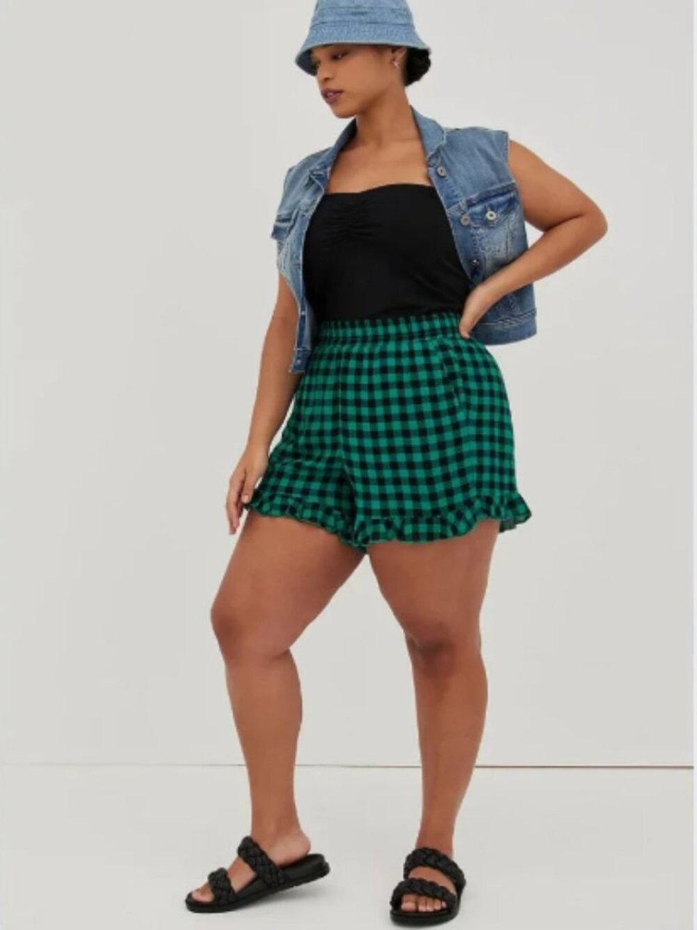 Torrid Ruffle Short with Front Pockets! - Picture 4 of 11